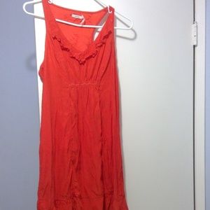 UO Kimchi Blue vibrant red orange beach dress sz M